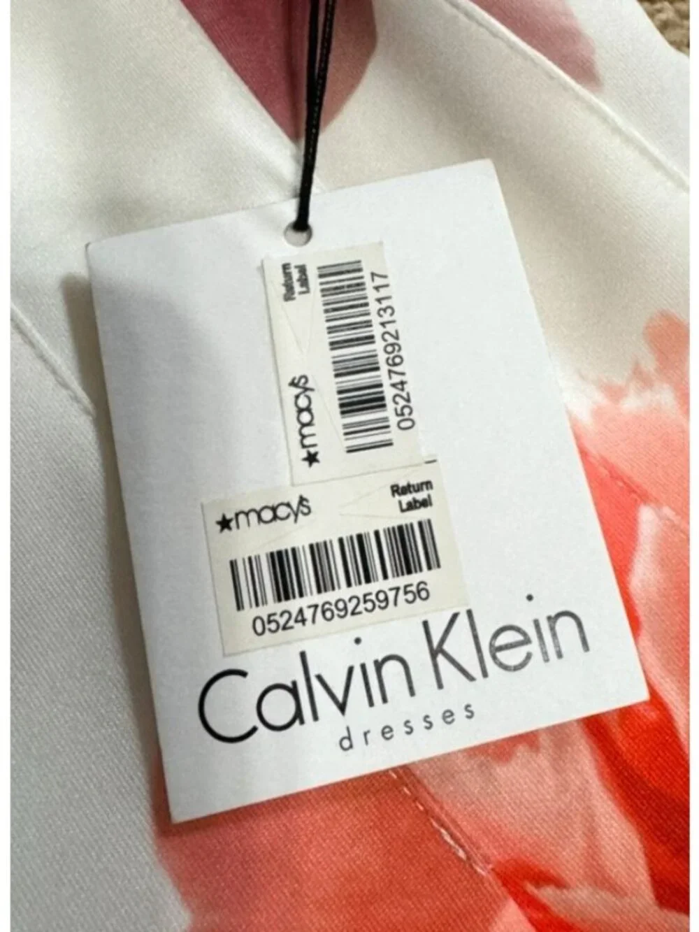 NWT Calvin Klein Scuba Fit & Flare Dress Sz 14 Cap-sleeve Floral-print Womens